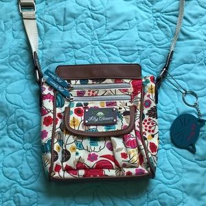 Green Living Lily Bloom Kitty Crossbody
